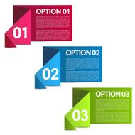 Infographics vector option banners