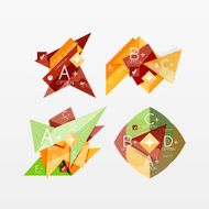 Paper graphics infographic web layouts N170