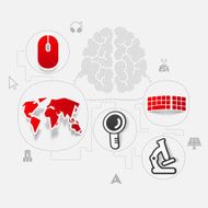technology sticker infographic N24