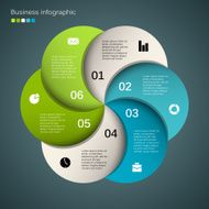 Modern vector info graphic for business project N118