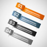 Color paper templates for progress presentation