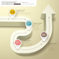 abstract 3d flow chart infographics