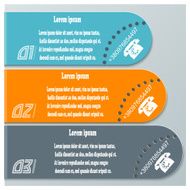 Colored banners for infographics Template your design
