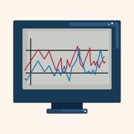 Financial charts theme elements N23