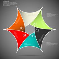Hexagon star on dark background