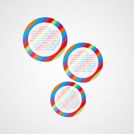 infographics - three color circle panels N2
