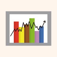 Financial charts theme elements N28