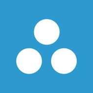 circle diagram icon white on the blue background N2