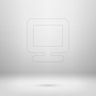 Icon in light studio room