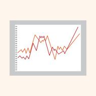Financial charts theme elements N31