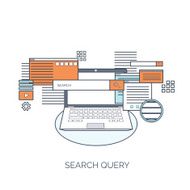 Vector illustration Flat computing background Programming coding Web development and N4