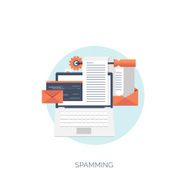 Vector illustration Flat computing background Programming coding Web development and N13
