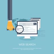 Vector illustration Flat computing background Programming coding Web development and N31