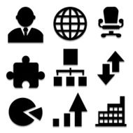 Business and Office Icons Set Vector EPS10