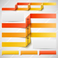 Orange elements of infographics