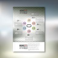 Abstract hexagonal infographic pattern Brochure flyer or report for business N3