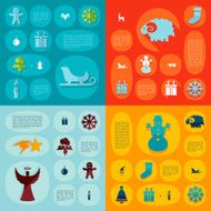 Christmas flat infographic N49