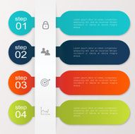 Vector colorful info graphics for your business presentations N180