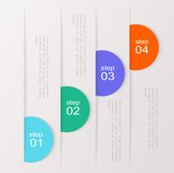 Vector colorful info graphics for your business presentations N181