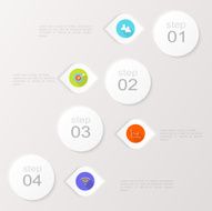 Abstract digital illustration Infographic N7