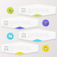 Vector colorful info graphics for your business presentations N184