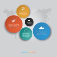 Vector of marketing concept infographic element