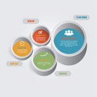 Vector of marketing concept infographic element N10