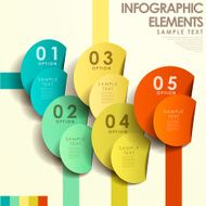 abstract 3d tag infographics N12