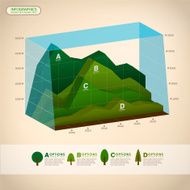 vector abstract 3d chart infographics N3