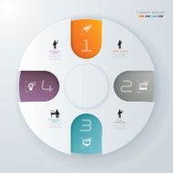 Infographics vector design template N176