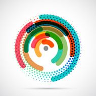 abstract colorful circle pattern for design N4