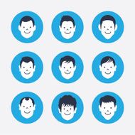 Set of avatar icons N19