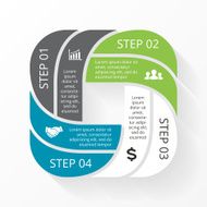Vector circle infographic Template for cycle diagram graph presentation and N30