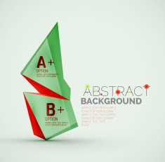 Geometric shapes with sample text Abstract template N145