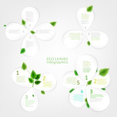 Paper Leaves infographic 01 A