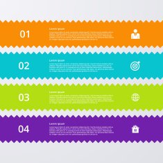 Vector illustration infographics four options N57