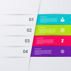 Vector illustration infographics four options N61