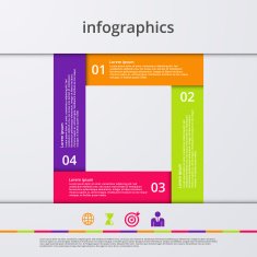 Vector illustration infographics four options N62
