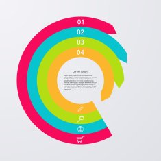 Vector illustration infographics four options N70