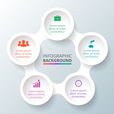 Vector circle element for infographic N41