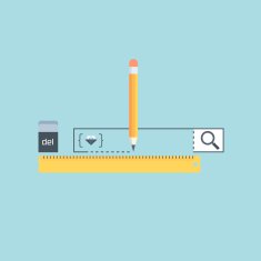 Search Engine Optimization Flat Design Elements and Icon