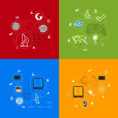 technology sticker infographic N13