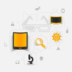 technology sticker infographic N16