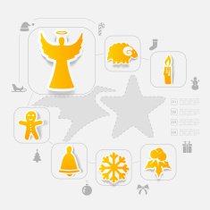 Christmas sticker infographic N13