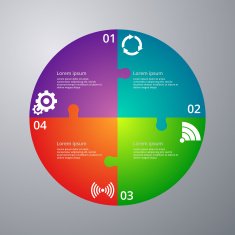 Vector illustration pattern of infographics
