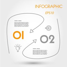 rounded linear infogaphics with curves