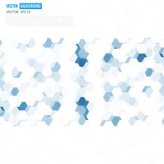 Vector abstract color 3d hexagonal N11