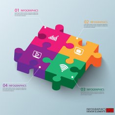 Infographics vector design template N159