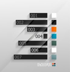 3d paper infographic design