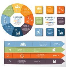 Vector infographics set N19